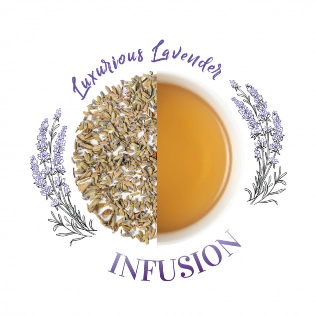 Luxurious lavender floral infusion