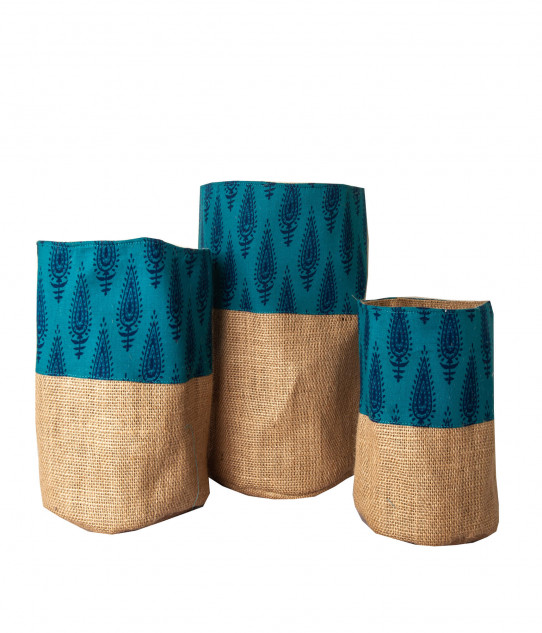 Aksobha - Jute Planters - Set of 3