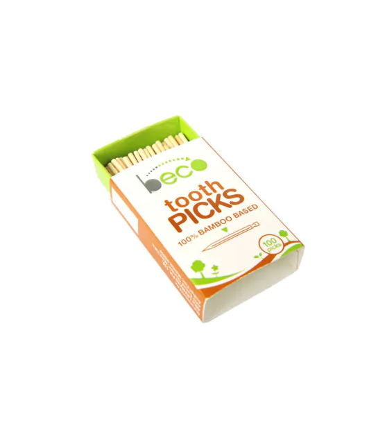 Beco-friendly Bamboo Toothpicks - Pack of 4