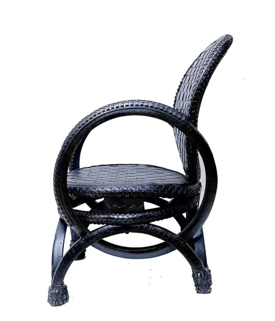 Handcrafted Recycled Tyre Arm Chair