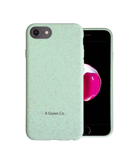 100% Natural Wheat Straw Case - iPhone 7 (2016) / 8 (2017), Mint Green