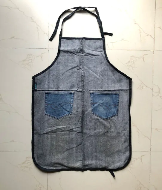 Denim Apron, Upcycled from Denim