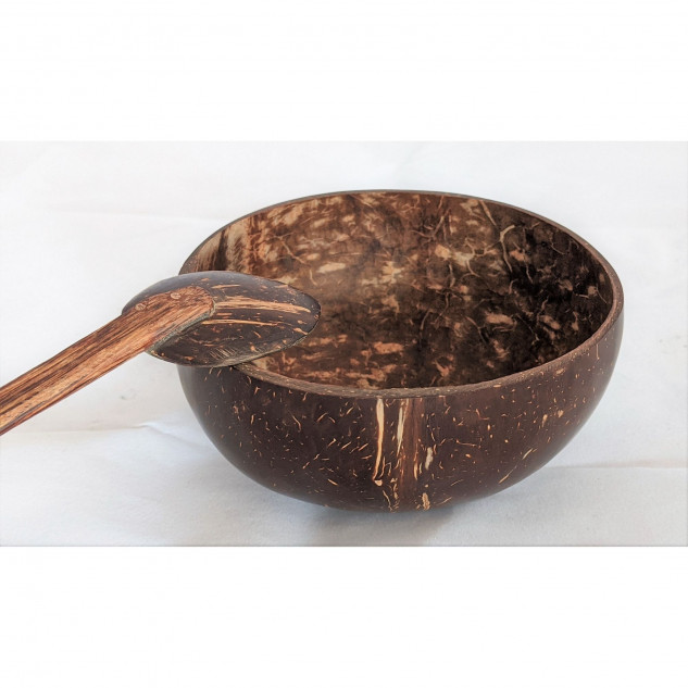 Coconut Bowl with Spoon