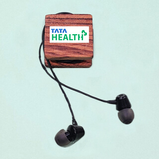 Customized earphone organizer with company logo